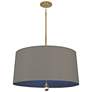 Custis Collection 25 1/2"W Carter Gray and Ink Blue Pendant