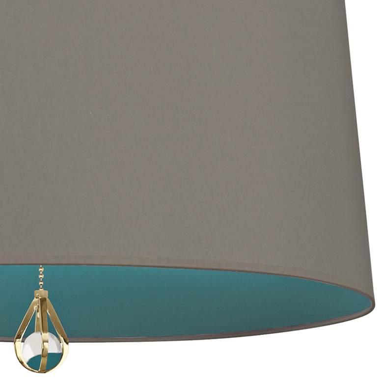 Image 4 Custis Collection 25 1/2"W Carter Gray and Mayo Teal Pendant more views