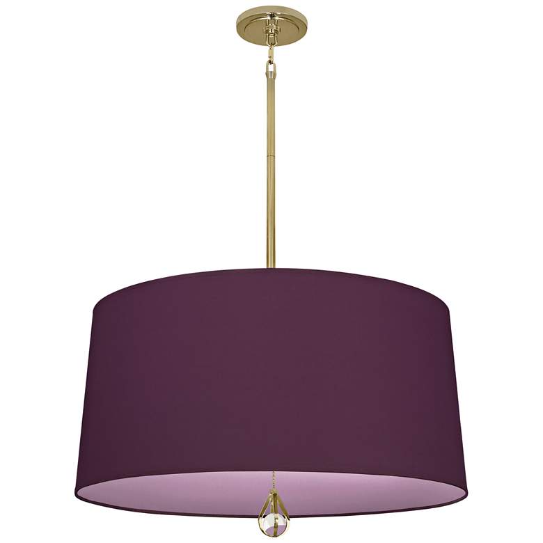 Image 2 Custis Collection 25 1/2"W Grape and Ludwell Lilac Pendant