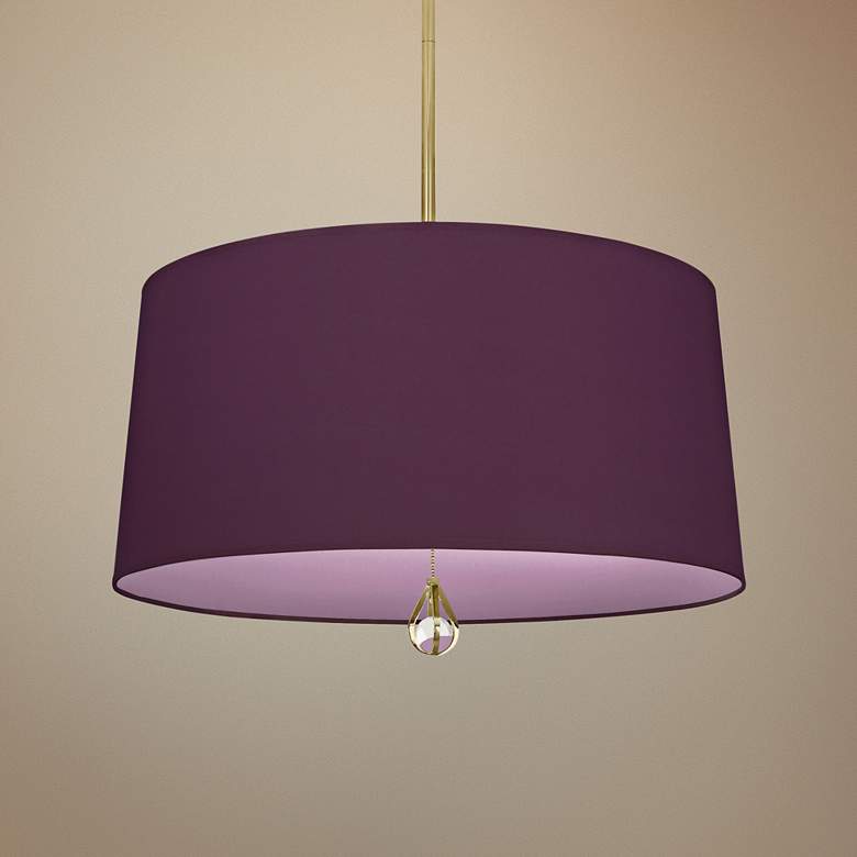 Image 1 Custis Collection 25 1/2"W Grape and Ludwell Lilac Pendant