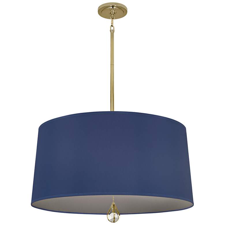 Image 2 Custis Collection 25 1/2 inchW Ink Blue and Carter Gray Pendant