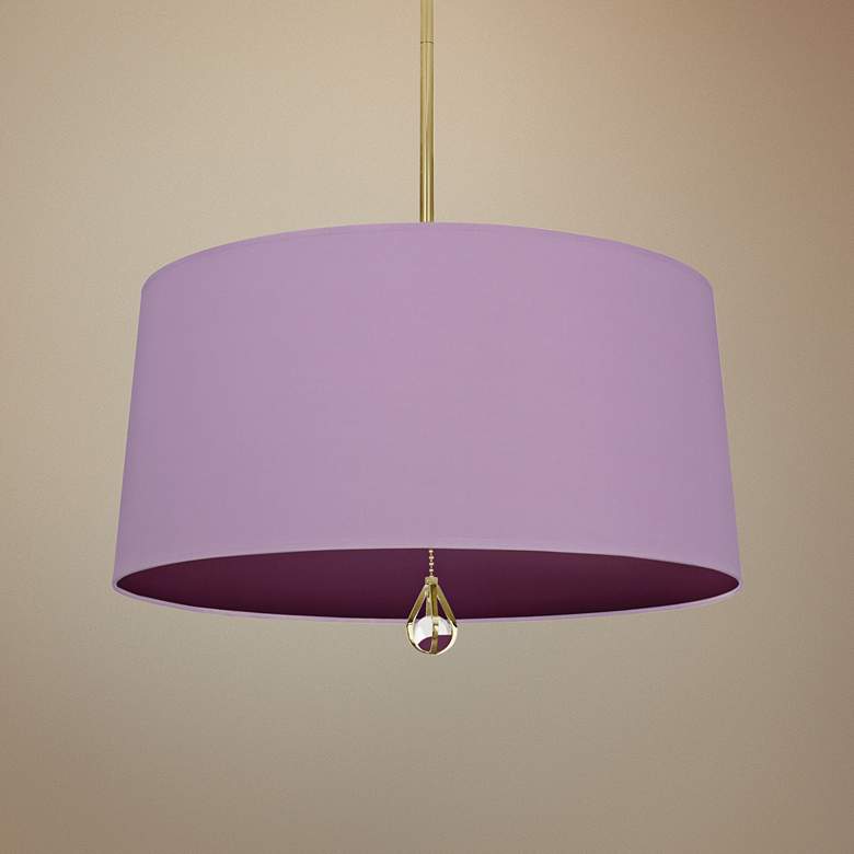 Image 1 Custis Collection 25 1/2"W Ludwell Lilac and Grape Pendant