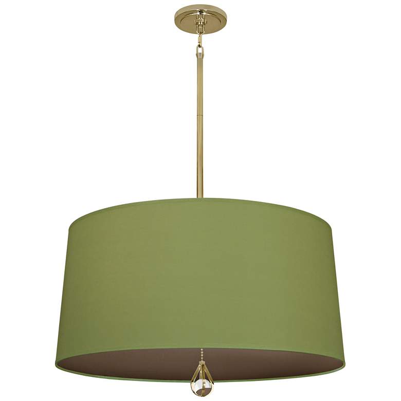Image 2 Custis Collection 25 1/2"W Parrot Green and Storm Pendant