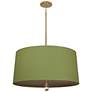 Custis Collection 25 1/2"W Parrot Green and Storm Pendant