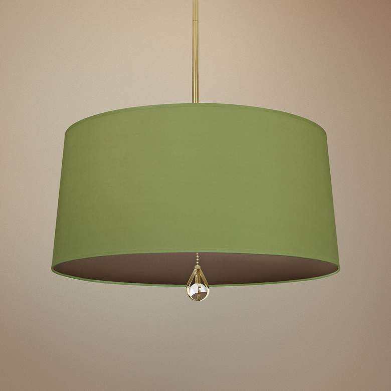 Image 1 Custis Collection 25 1/2"W Parrot Green and Storm Pendant