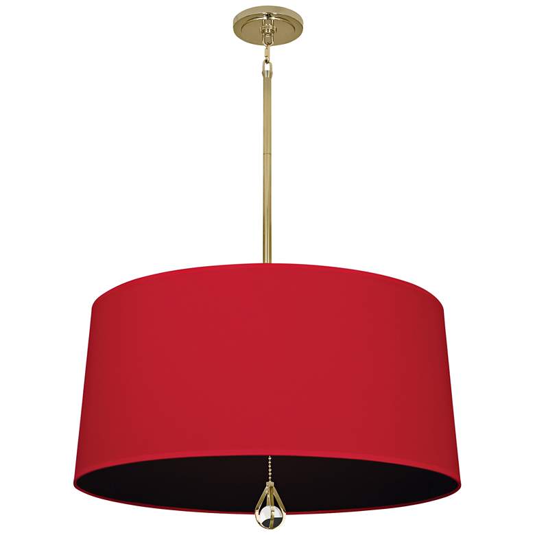 Image 2 Custis Collection 25 1/2"W Richmond Red and Black Pendant