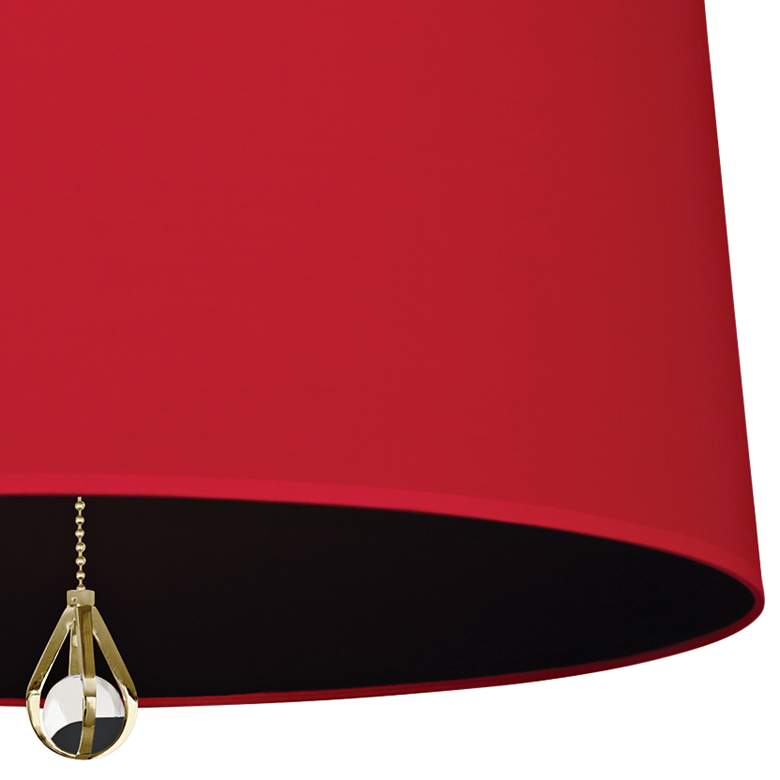 Image 4 Custis Collection 25 1/2"W Richmond Red and Black Pendant more views