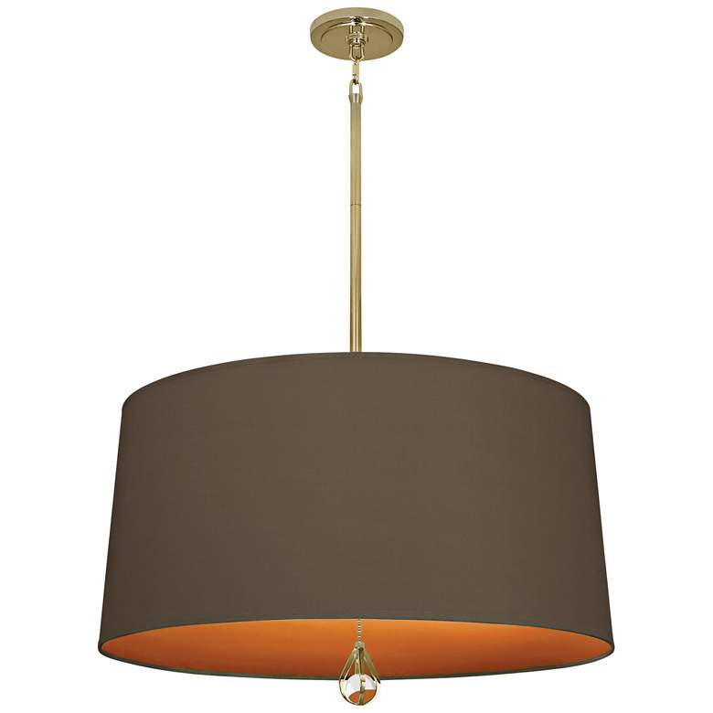 Image 2 Custis Collection 25 1/2"W Storm and Orange Pendant
