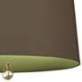 Custis Collection 25 1/2"W Storm and Parrot Green Pendant