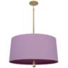 Custis Collection 25 1/2"W Ludwell Lilac and Grape Pendant