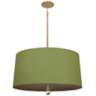 Custis Collection 25 1/2"W Parrot Green and Storm Pendant