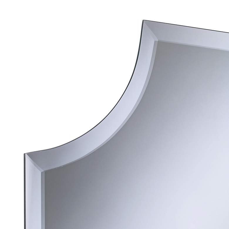 Image 3 Cut Corner Frameless 30 inch x 30 inch Beveled Wall Mirror more views