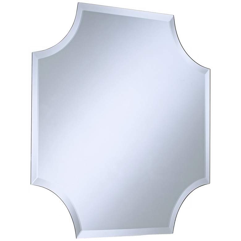Image 4 Cut Corner Frameless 30" x 30" Beveled Wall Mirror more views