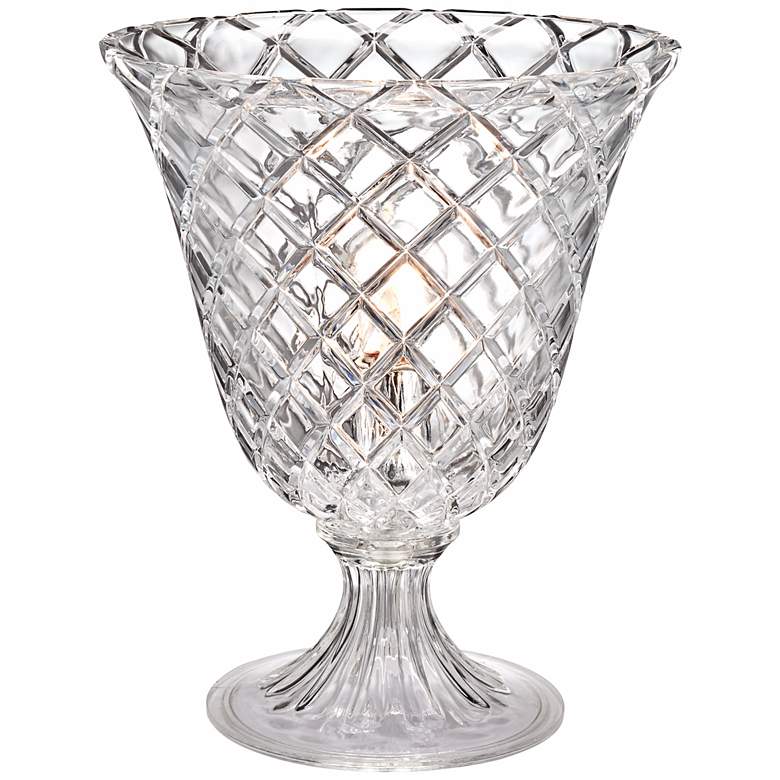 Image 1 Cut Crystal Urn Accent Lamp