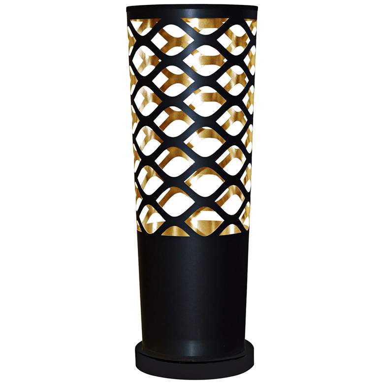 Image 1 Cut Out JTone Black and Gold Accent Table Lamp