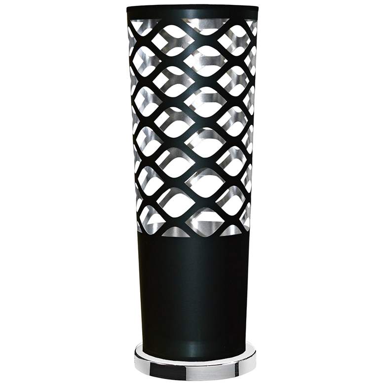 Image 1 Cut Out JTone Black and Silver Accent Table Lamp