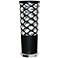 Cut Out JTone Black and Silver Accent Table Lamp