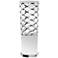 Cut Out JTone White and Silver Accent Table Lamp