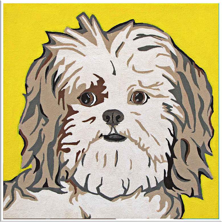 Image 1 Cute Pet VI 16 inch Square Framed Giclee Wall Art