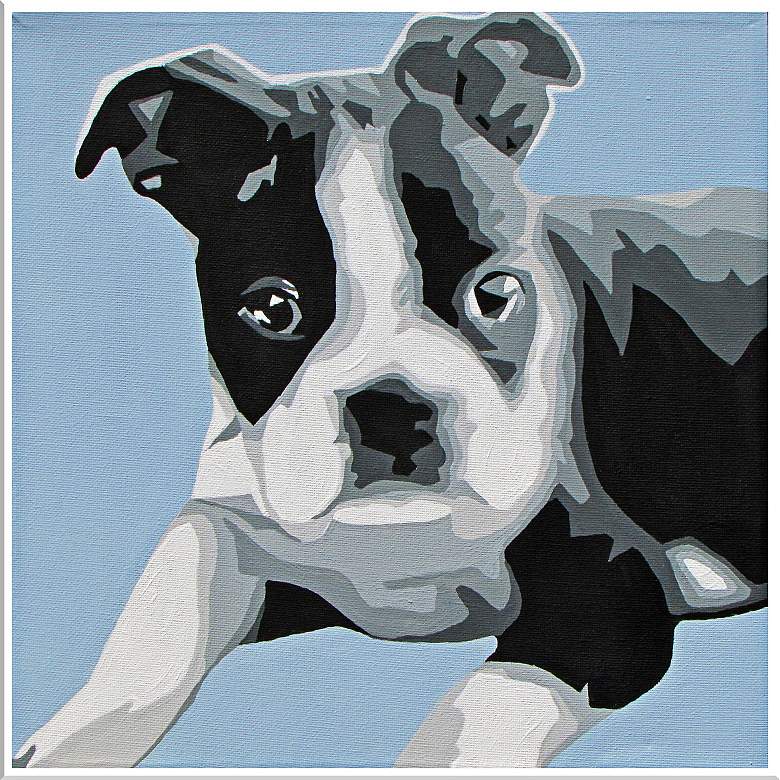 Image 1 Cute Pet XV 16 inch Square Framed Giclee Wall Art