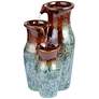 2_Cutie Mediterranean Jar 11 1/2" High Ceramic Tabletop Fountain