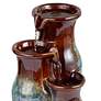 3_Cutie Mediterranean Jar 11 1/2" High Ceramic Tabletop Fountain more views