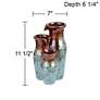 7_Cutie Mediterranean Jar 11 1/2" High Ceramic Tabletop Fountain more views