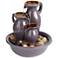 Cutie Triple Jug Indoor-Outdoor 8 1/4" High Tabletop Fountain