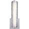 Cutler 13 1/2" High Chrome and Crackle Glass LED Wall Sconce