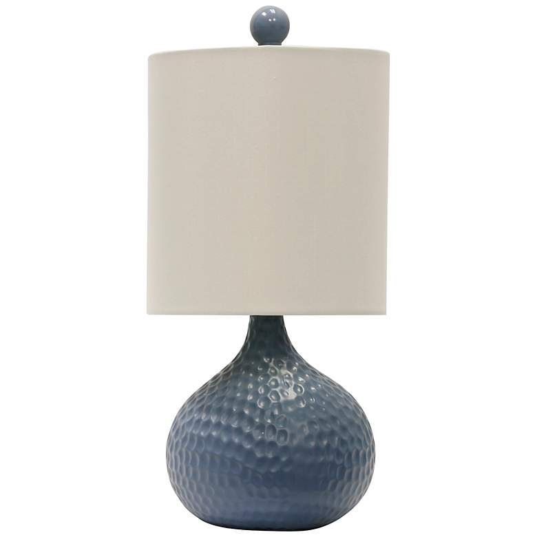 Image 2 Cutler 16 1/2 inch High Blue Ceramic Accent Table Lamp