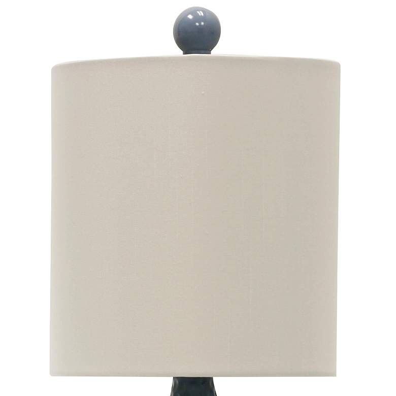 Image 3 Cutler 16 1/2 inch High Blue Ceramic Accent Table Lamp more views