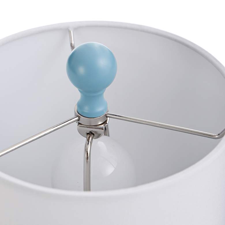 Image 3 Cutler 16 1/2" High Blue Ceramic Accent Table Lamp more views