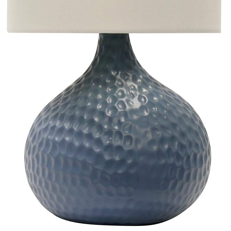 Image 4 Cutler 16 1/2 inch High Blue Ceramic Accent Table Lamp more views