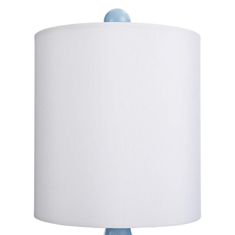 Image 4 Cutler 16 1/2" High Blue Ceramic Accent Table Lamp more views