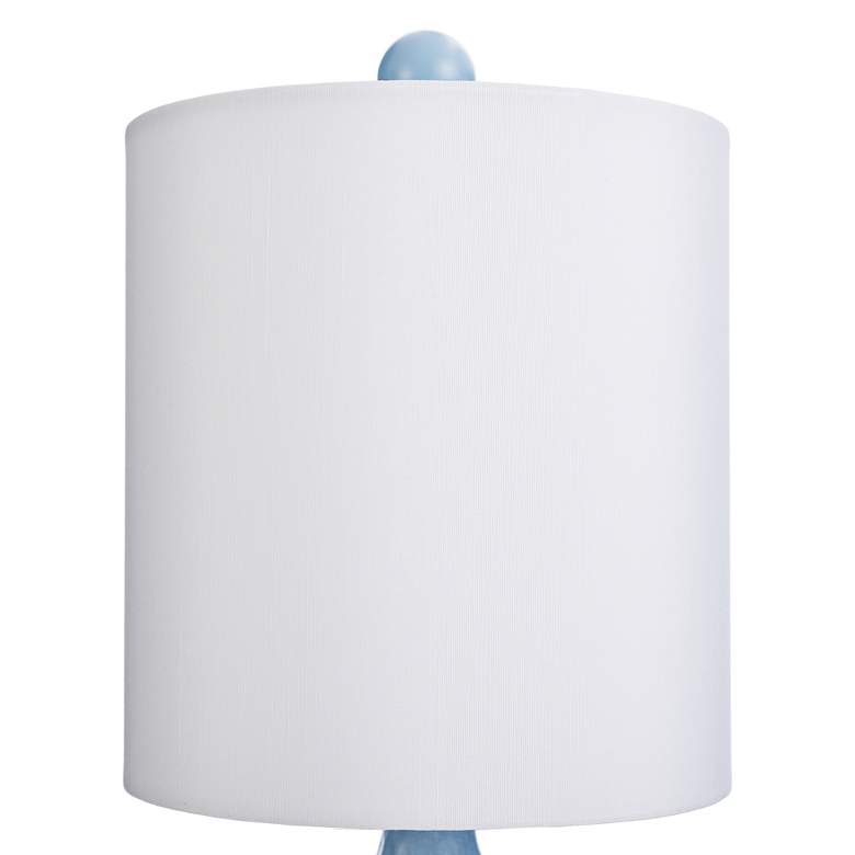 Image 4 Cutler 16 1/2 inch High Blue Ceramic Accent Table Lamp more views