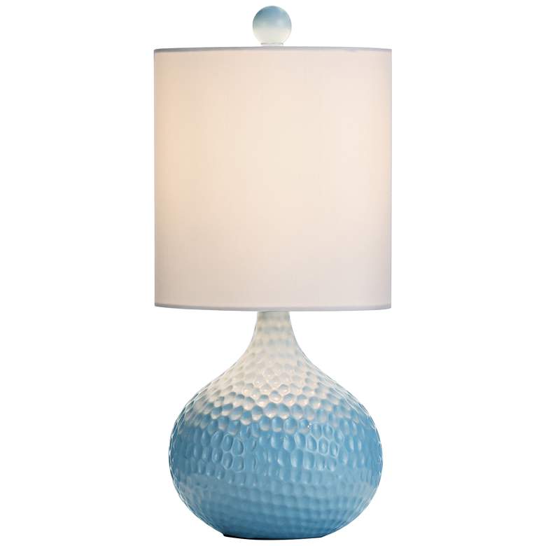 Image 6 Cutler 16 1/2" High Blue Ceramic Accent Table Lamp more views