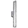 Cutler 24"W Chrome and Staggered Rock Glass LED Bath Light