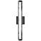 Cutler 24"W Oil Bronze and Crackle Glass LED Bath Light