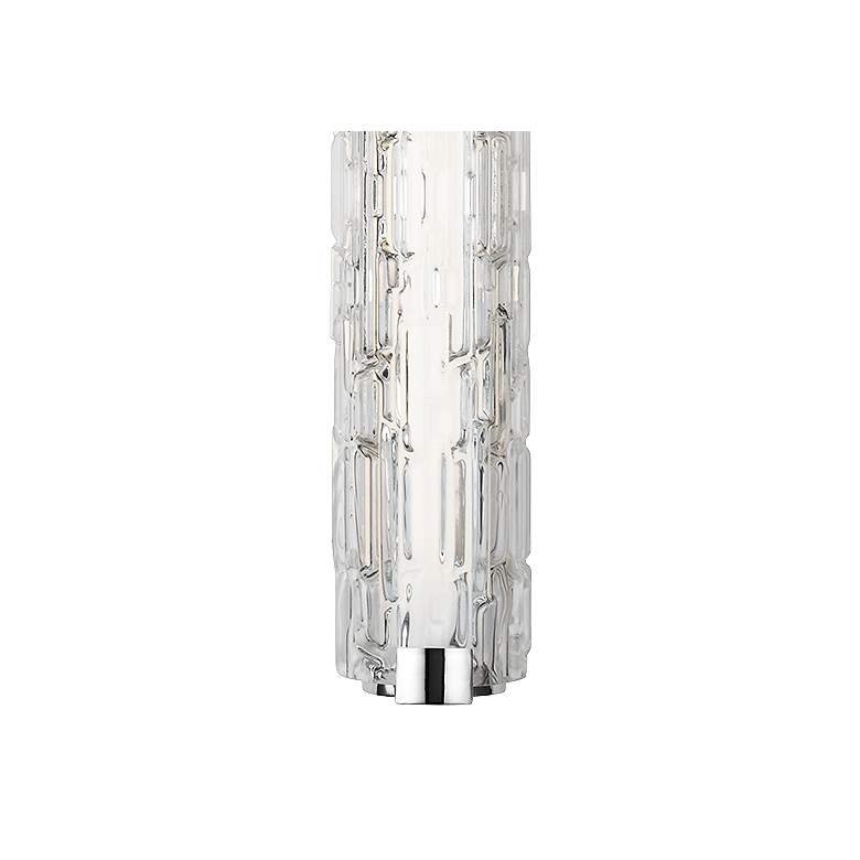 Image 2 Cutler 36"W Chrome and Staggered Rock Glass LED Bath Light more views