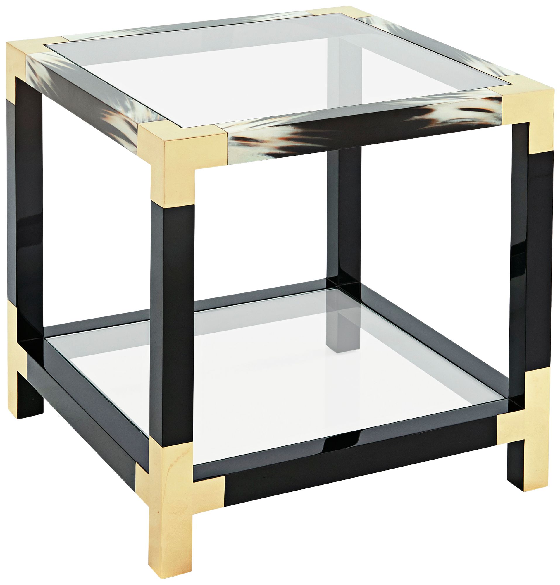 Cutting Edge 25" Wide Glass and Wood Occasional Table 1R227 Lamps Plus