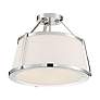2_Cutty 15 1/2" Wide Polished Nickel Ceiling Light more views