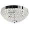 CWI Globe 12" Wide 3-Light Chrome and Glass Bowl Ceiling Light