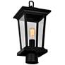 3_CWI Leawood 18" High Black Finish Outdoor Lantern Post Light more views