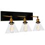 1_CWI Lighting Eustis 24" Black and Gold Brass 3-Light Vanity Bath Light