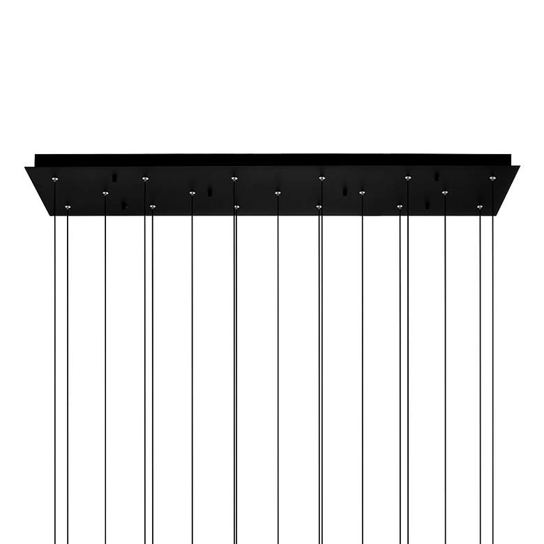 Image 3 CWI Lighting Greta 48" Black 17-Light Modern Crystal LED Pendant more views