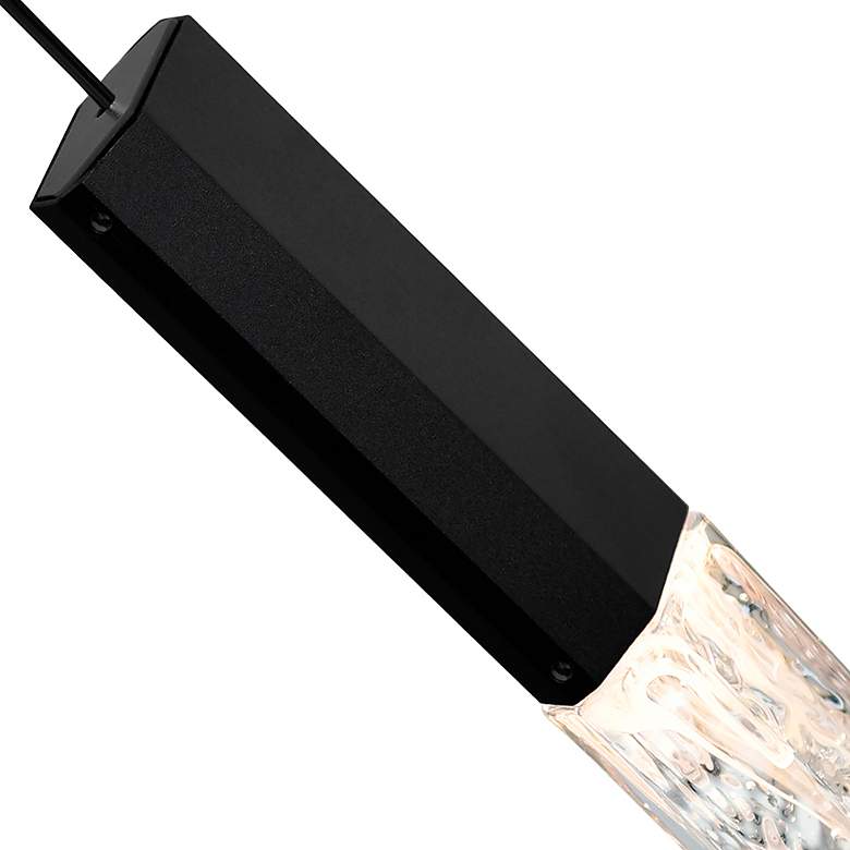 Image 5 CWI Lighting Greta 48" Black 17-Light Modern Crystal LED Pendant more views