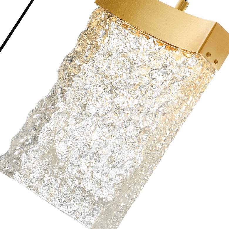 Image 4 CWI Lighting Lava 12" Wide Brass LED Multi-Light Modern Pendant more views