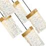 5_CWI Lighting Lava 12" Wide Brass LED Multi-Light Modern Pendant more views