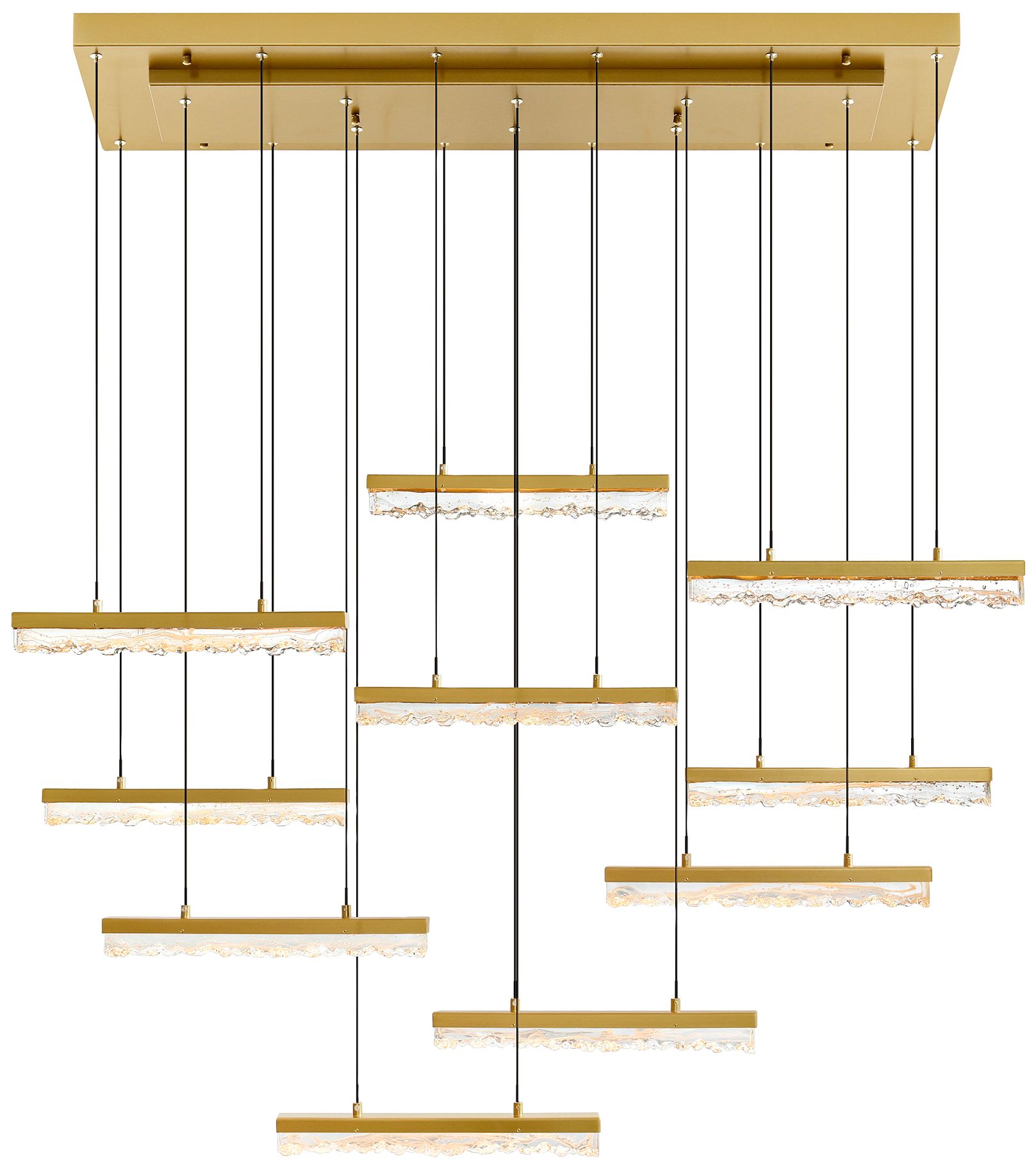 CWI Lighting Stagger Brass - Antique Brass Collection