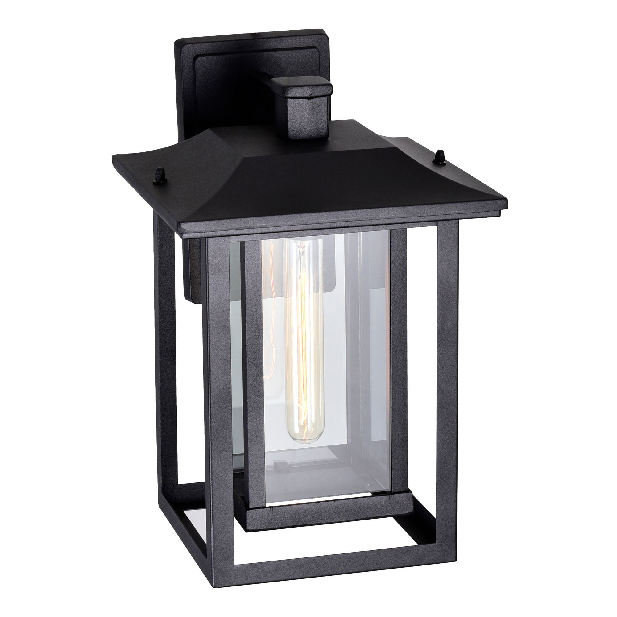Image 2 CWI Lighting Winfield 13 1/2" High Black Finish Outdoor Wall Light more views
